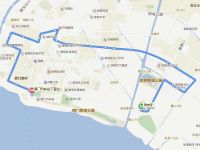 上海崇明岛公交线路——城桥二路（南门-寿安寺站）